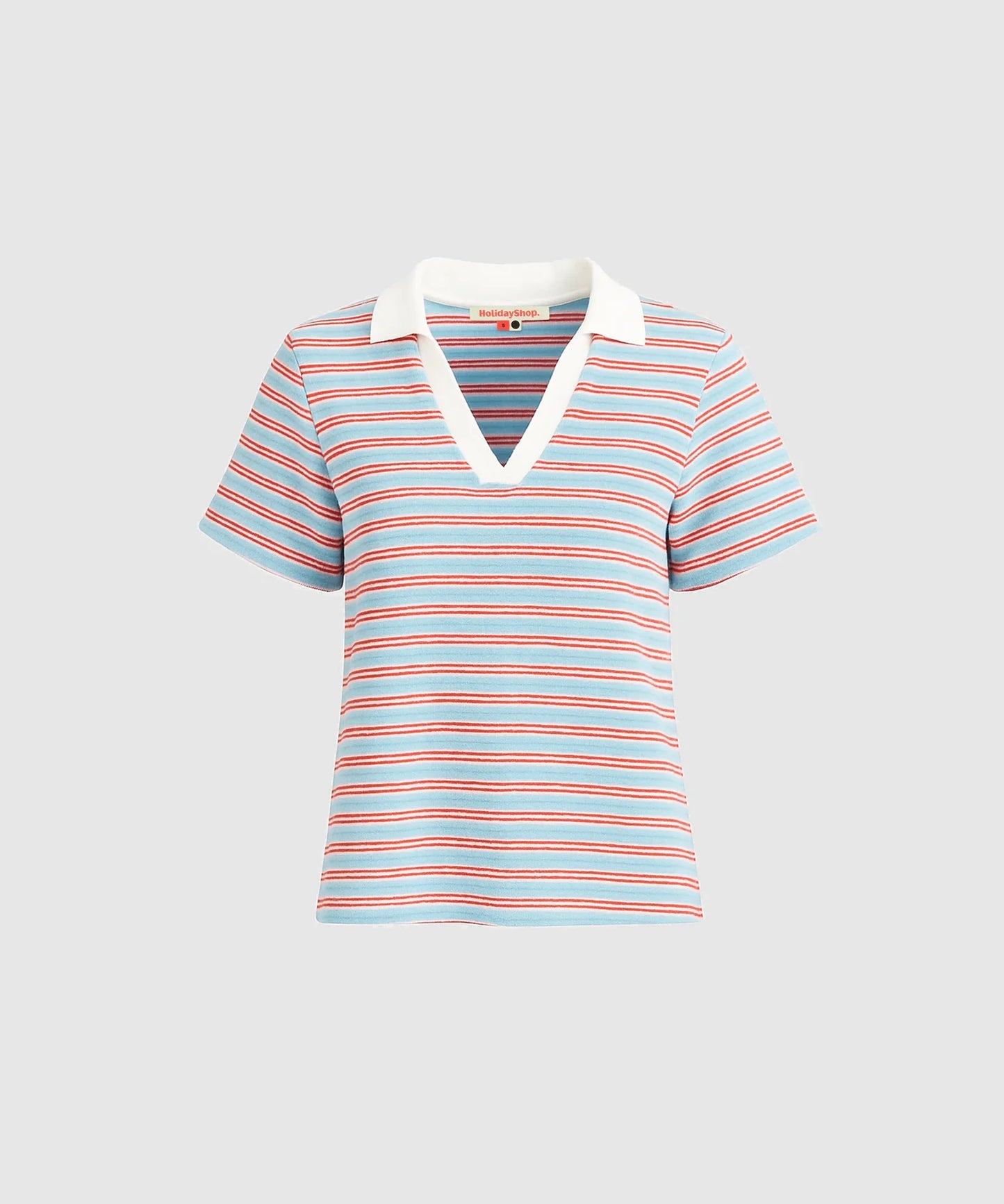 Terry Polo - Blue / Red Stripe | Holiday Shop