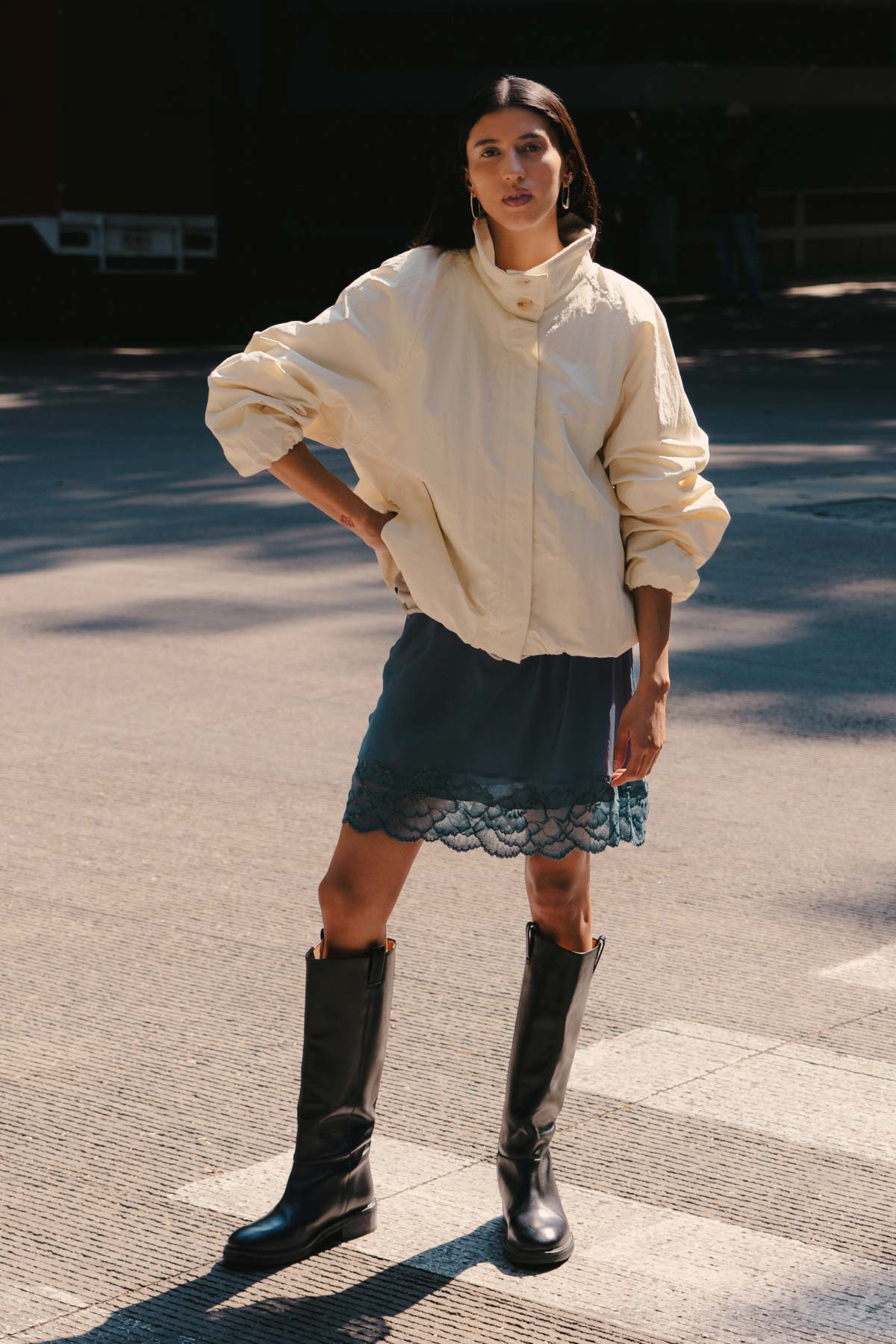 Marina Silk Mini Skirt | ROWIE