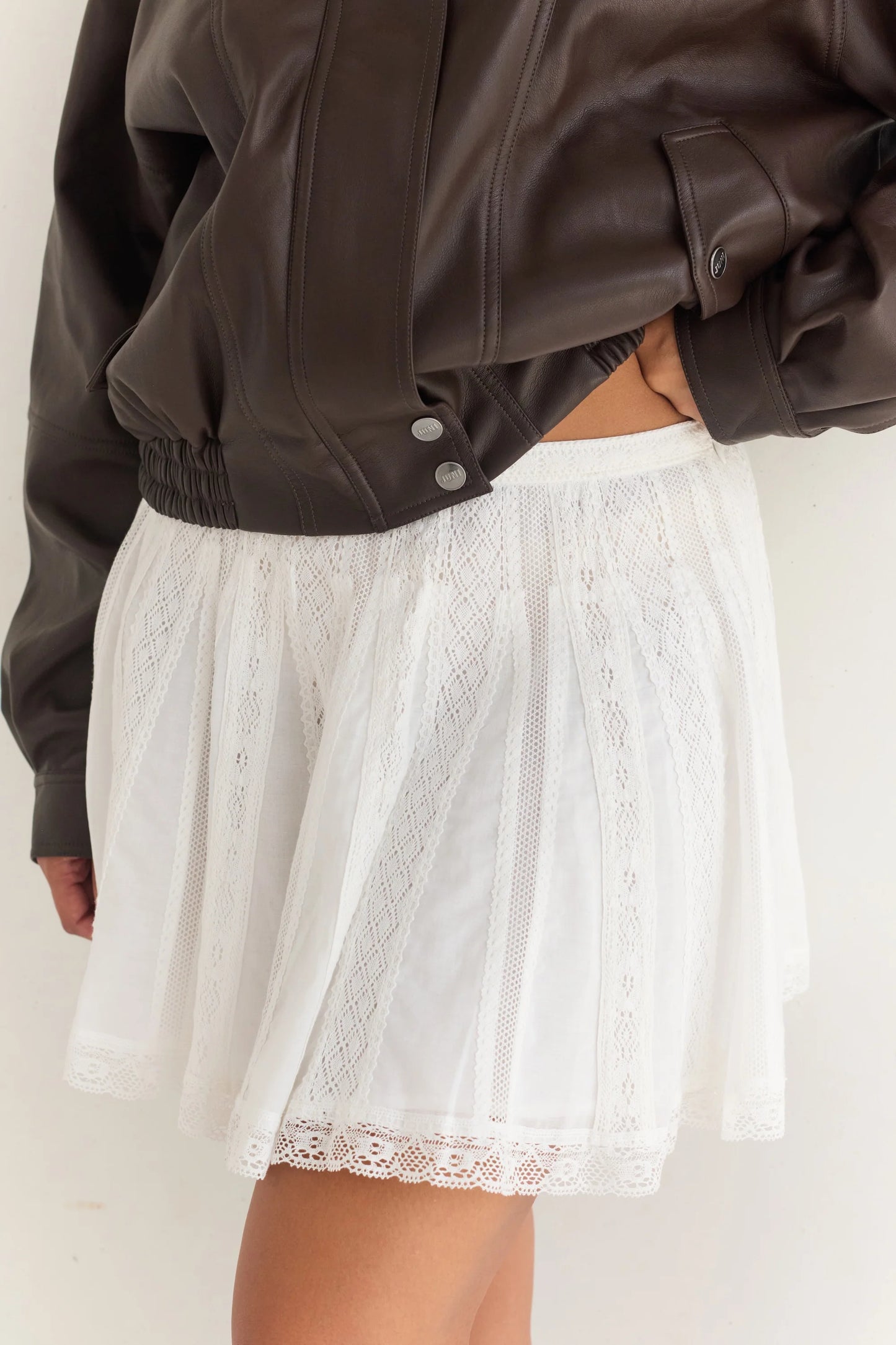 Sofie Skirt - Blanc | Juni