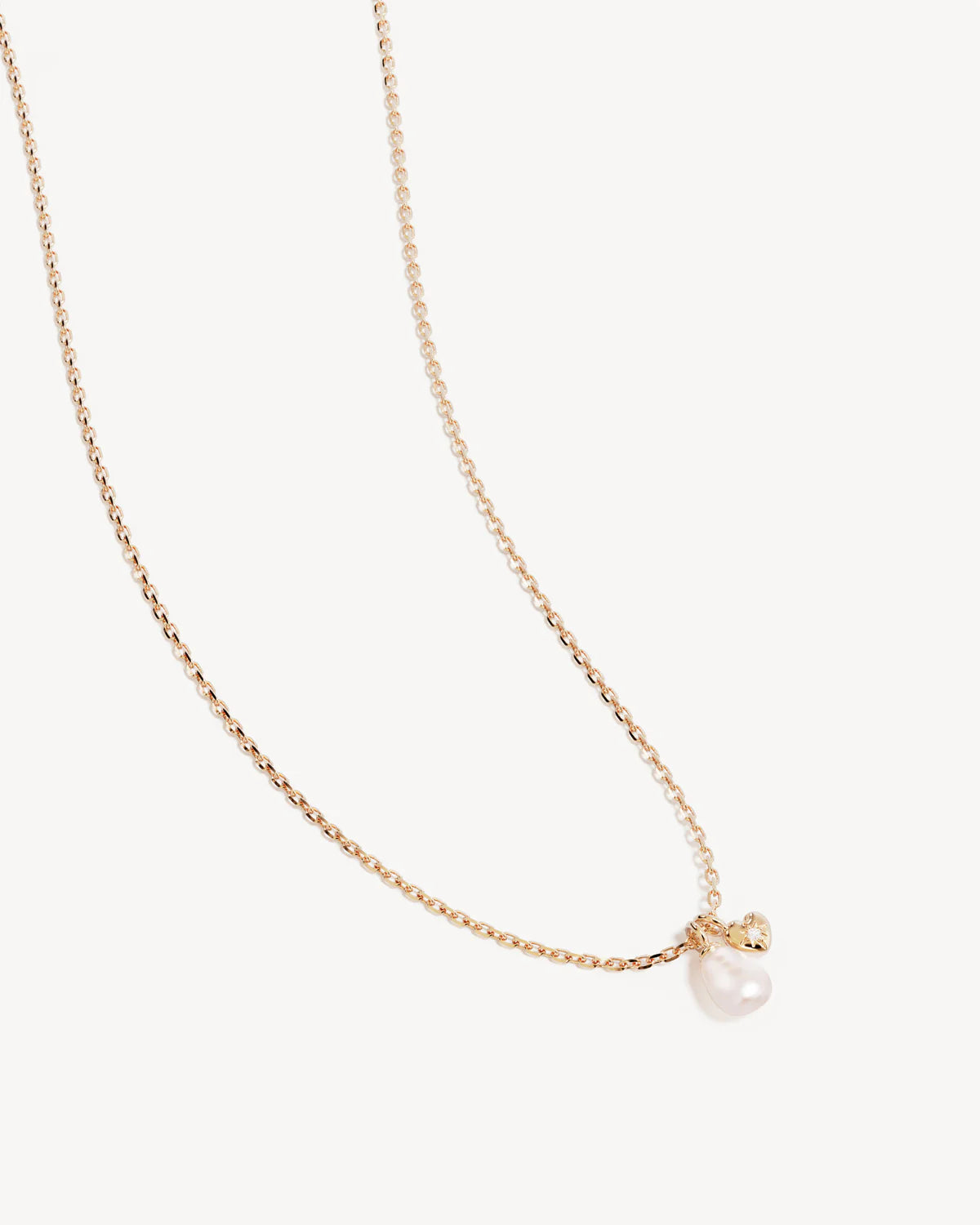 18k Gold Vermeil Under the Moonlight Pearl Necklace | By Charlotte