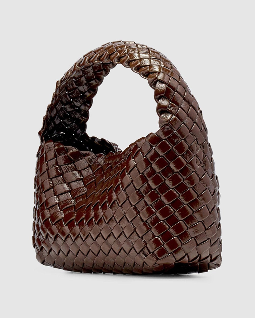 Luca Mini Chocolate Glossy Crinkle | Brie Leon