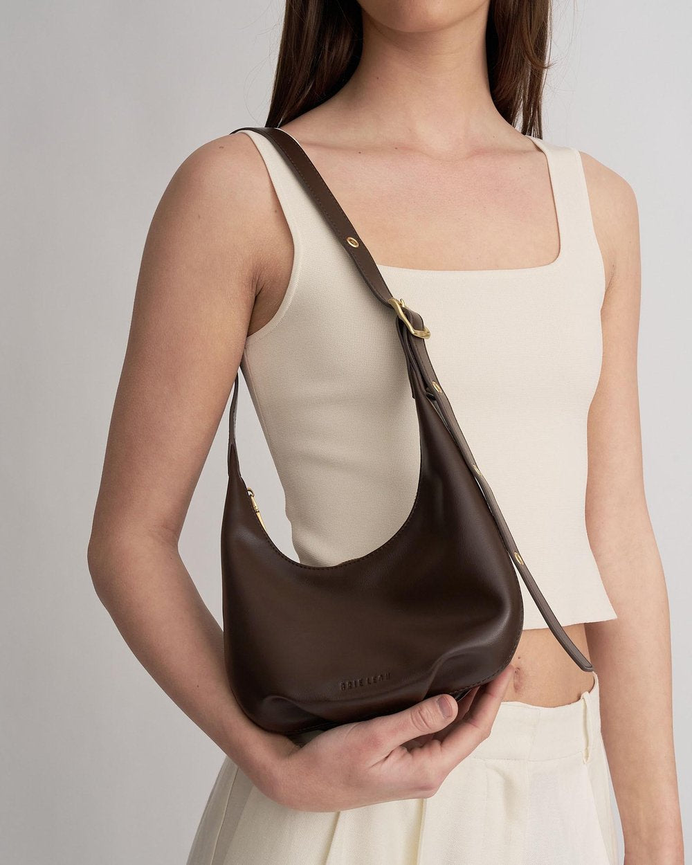 Everyday Croissant Mini Bag Chocolate | Brie Leon