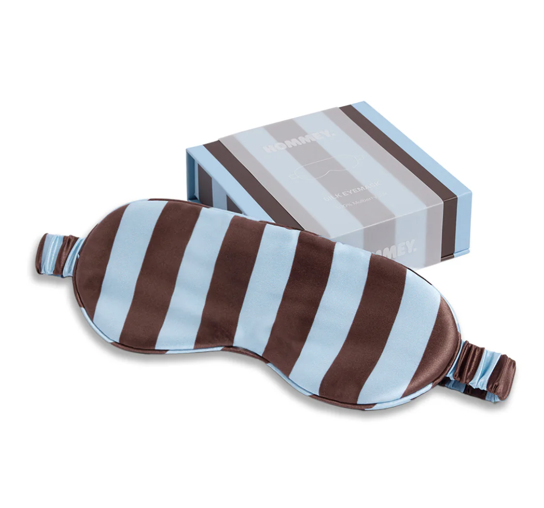 Silk Eyemask Iced Chocolate Stripes | Hommey
