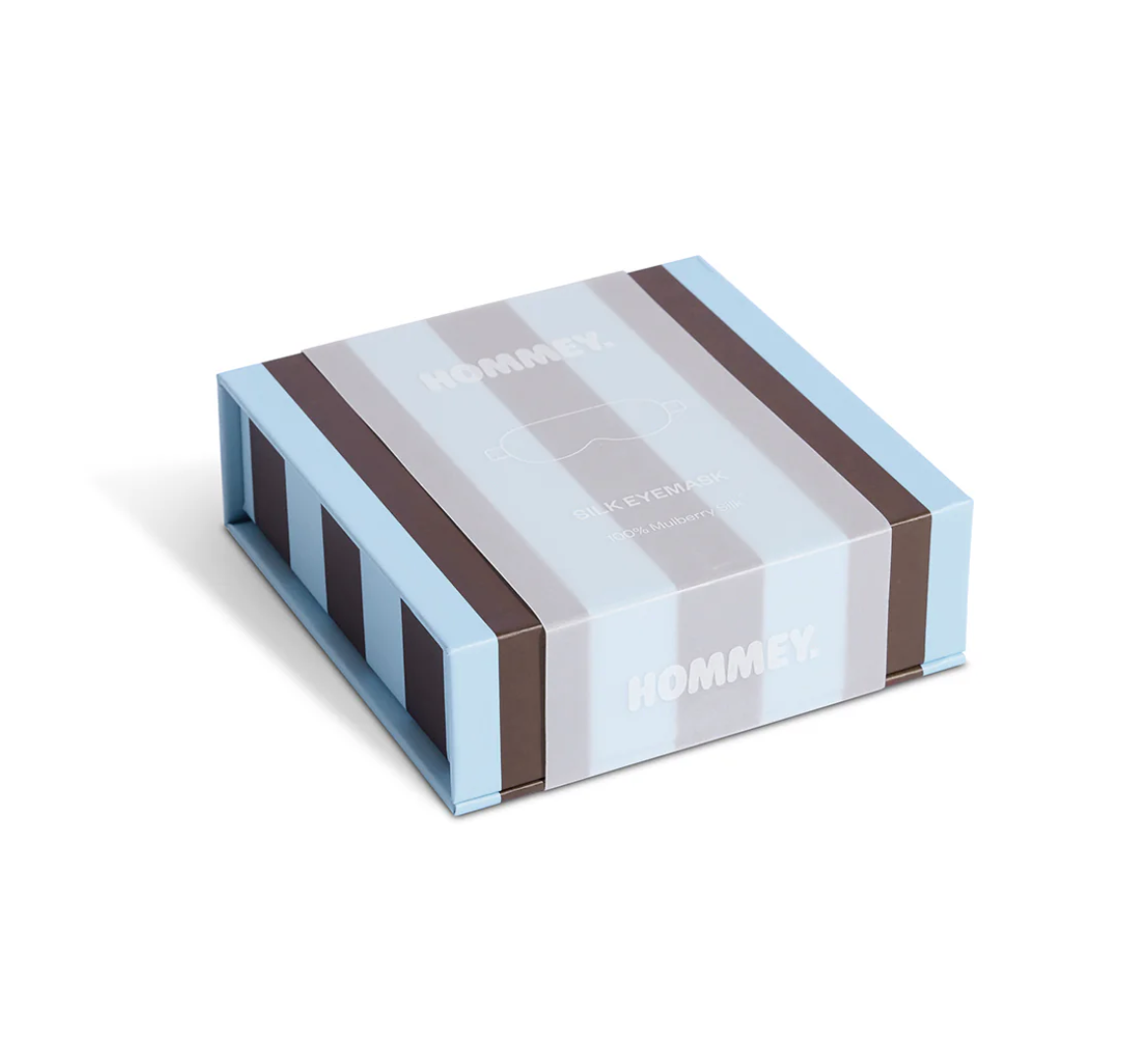 Silk Eyemask Iced Chocolate Stripes | Hommey
