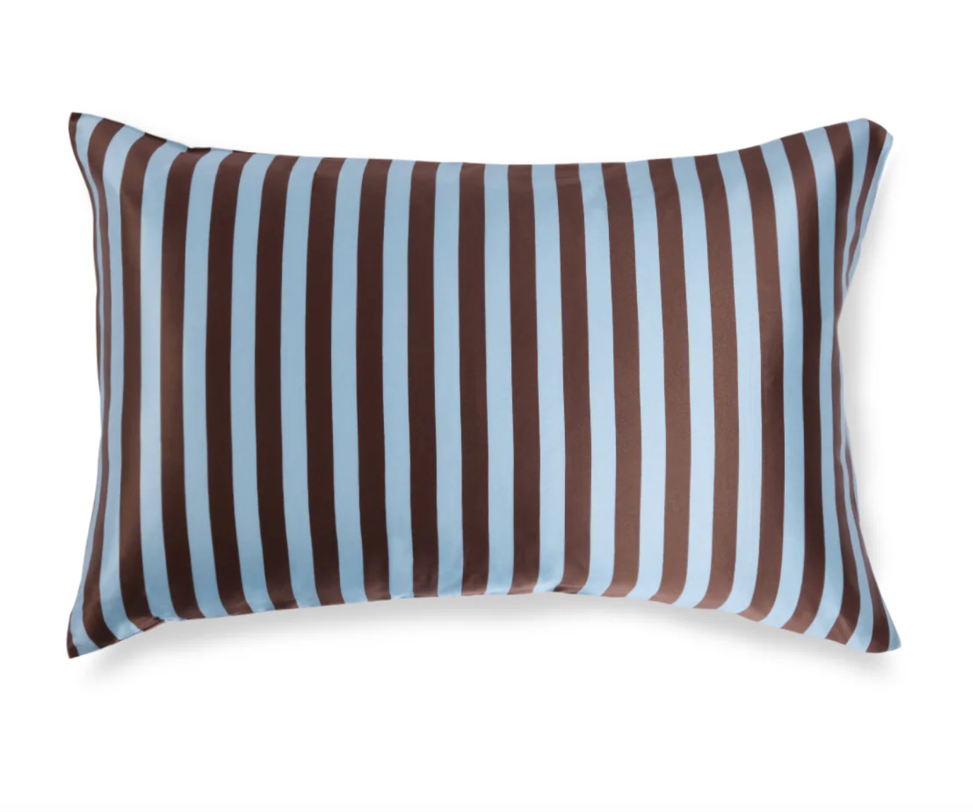 Silk Pillowcase Iced Chocolate Stripes | Hommey