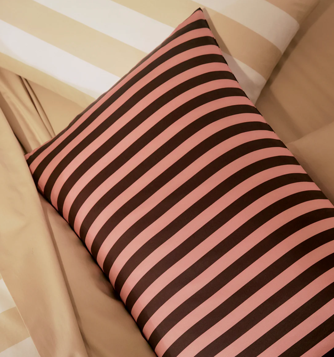 Silk Pillowcase Rocky Road Stripes | Hommey