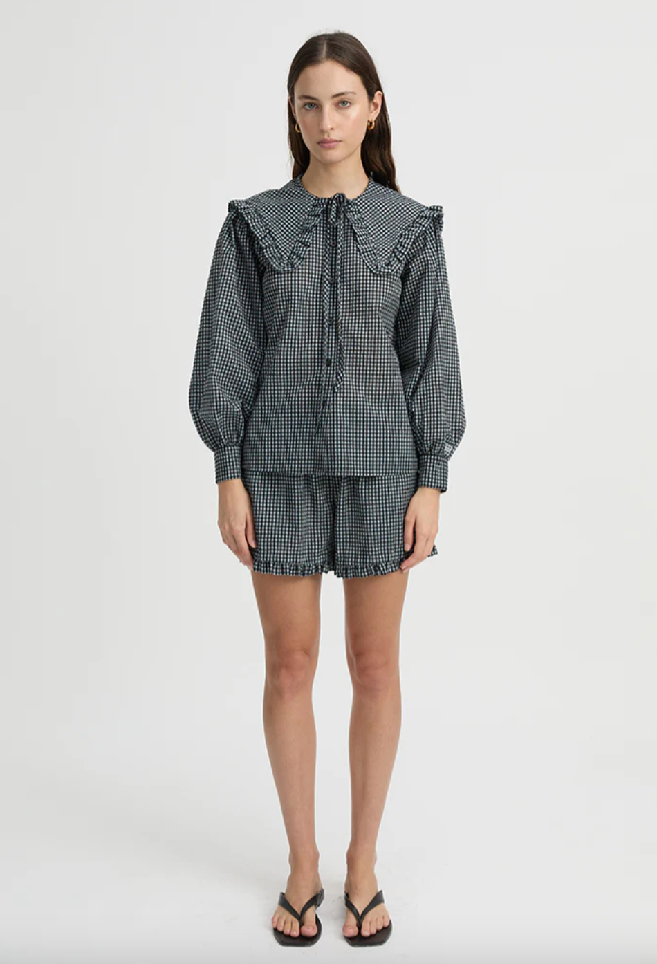 Maja Shirt Blue Gingham | Blanca