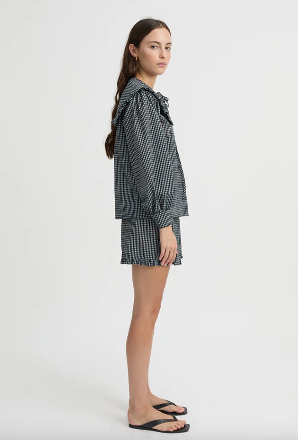 Maja Shirt Blue Gingham | Blanca
