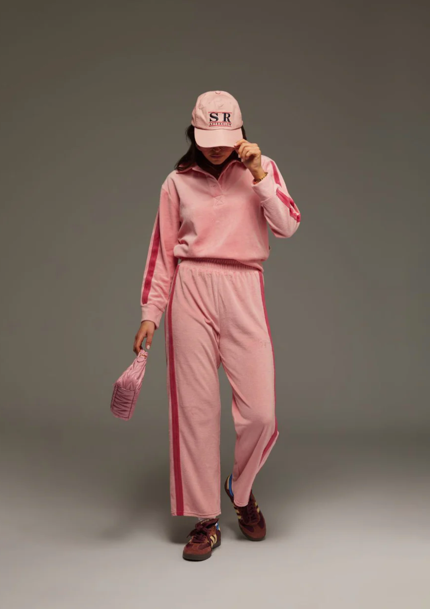 Mara Velour Pant Blush | Araminta James