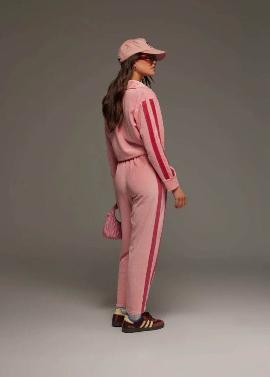 Mara Velour Pant Blush | Araminta James