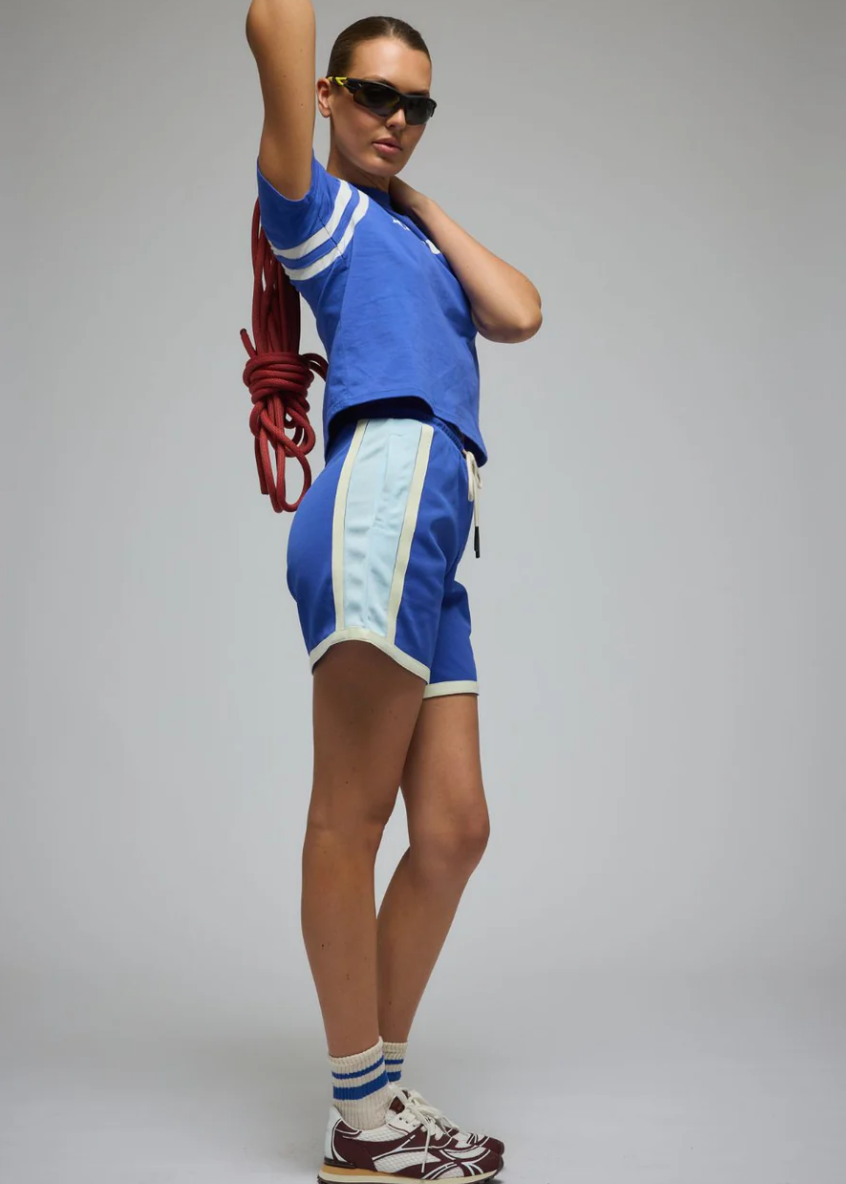 Mi Scusi Baby Tee - Ultramarine | Araminta James