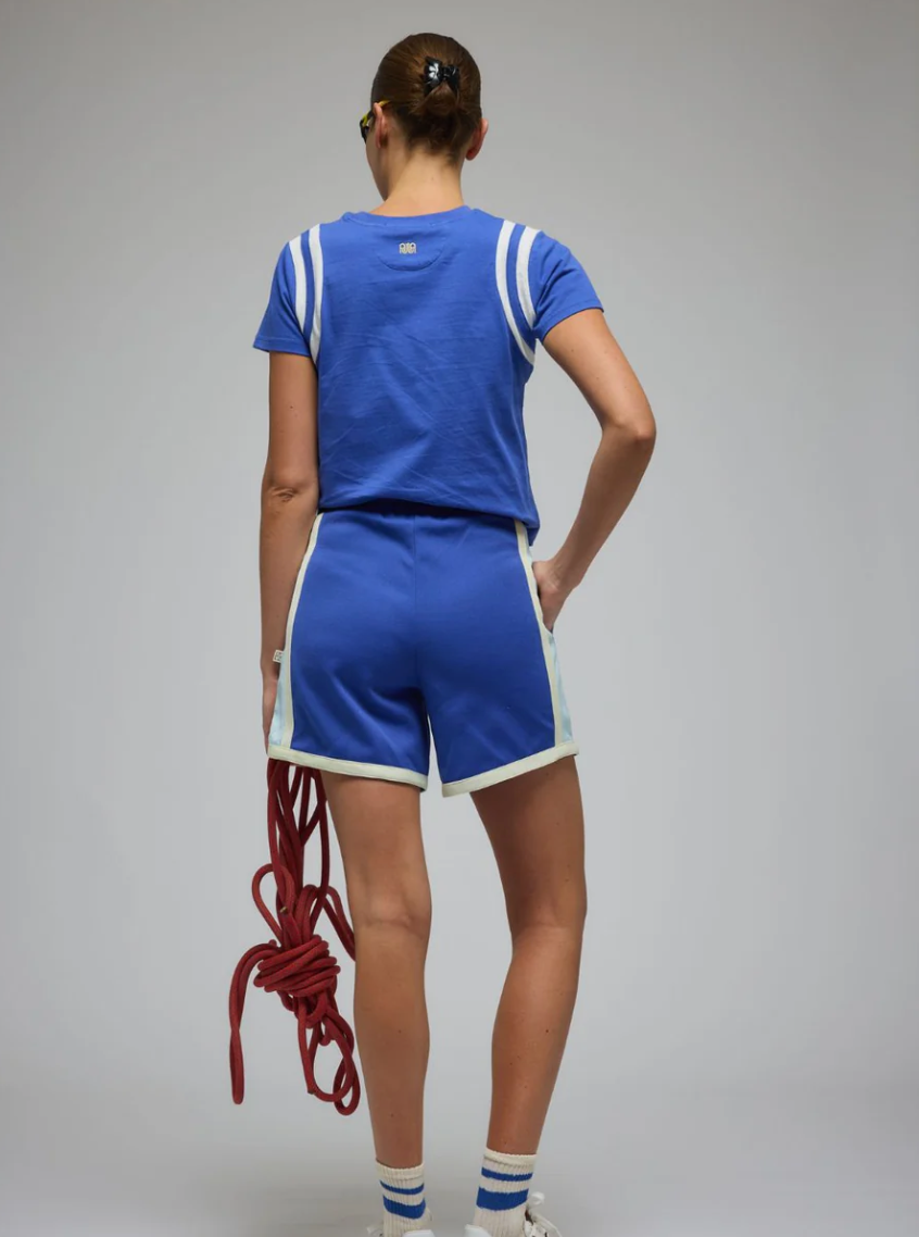 Mi Scusi Baby Tee - Ultramarine | Araminta James