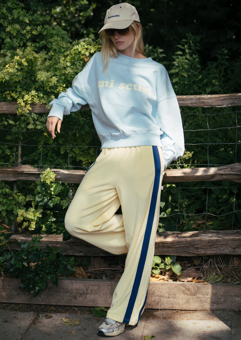 Voyage Terry Pant - Lemon Cream | Araminta James