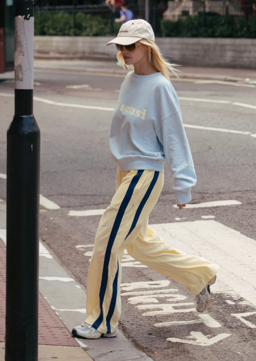 Voyage Terry Pant - Lemon Cream | Araminta James