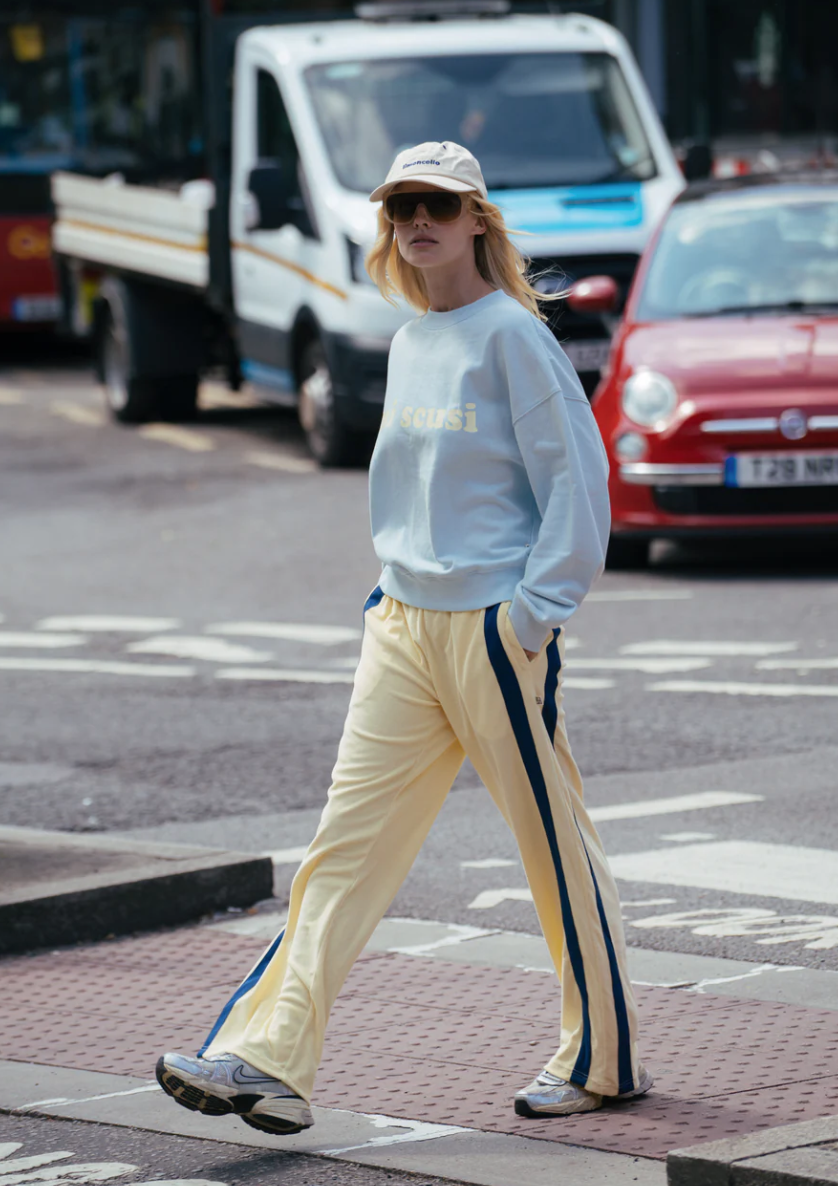 Voyage Terry Pant - Lemon Cream | Araminta James