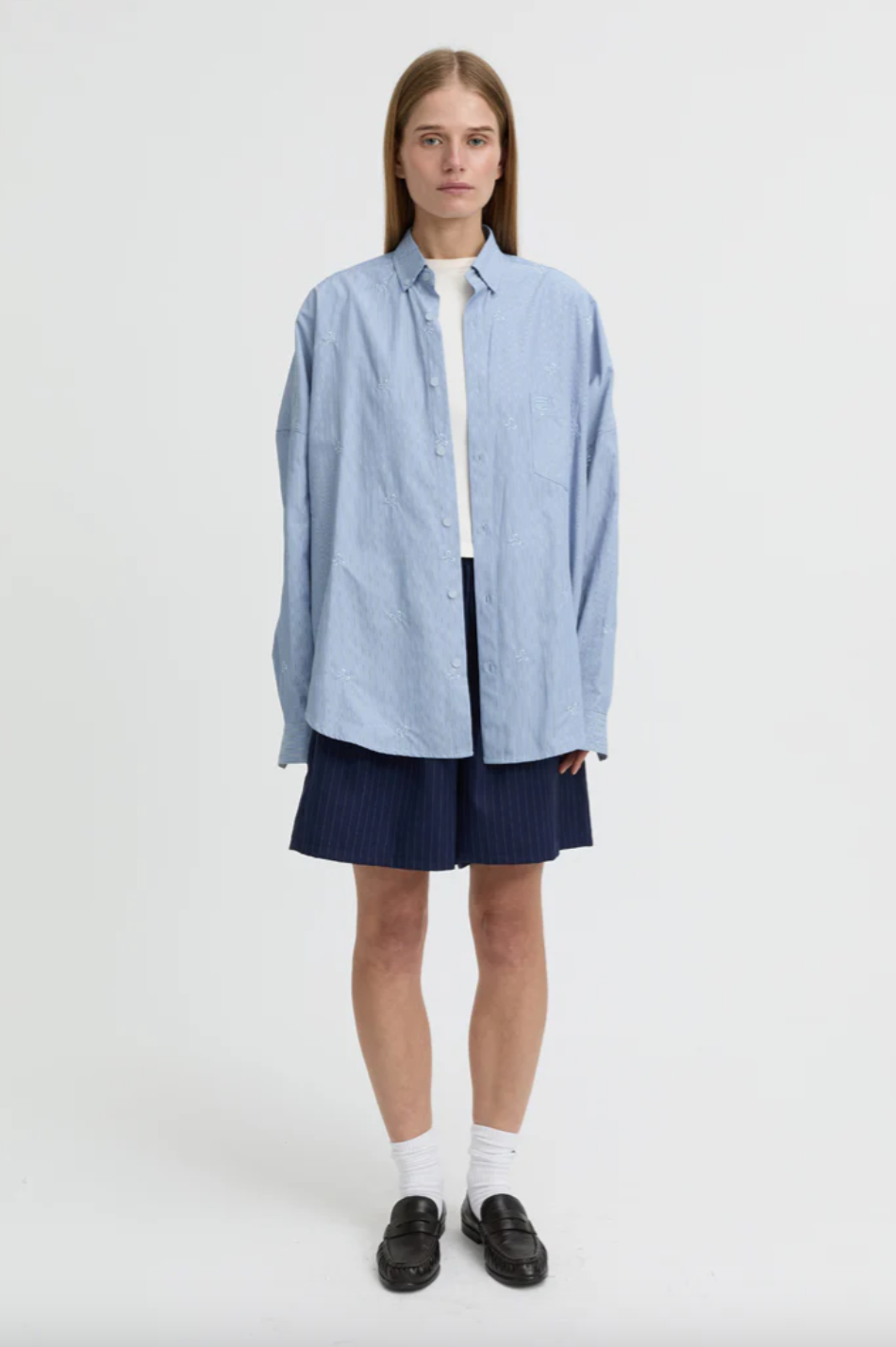 Juna Shirt Blue | Blanca