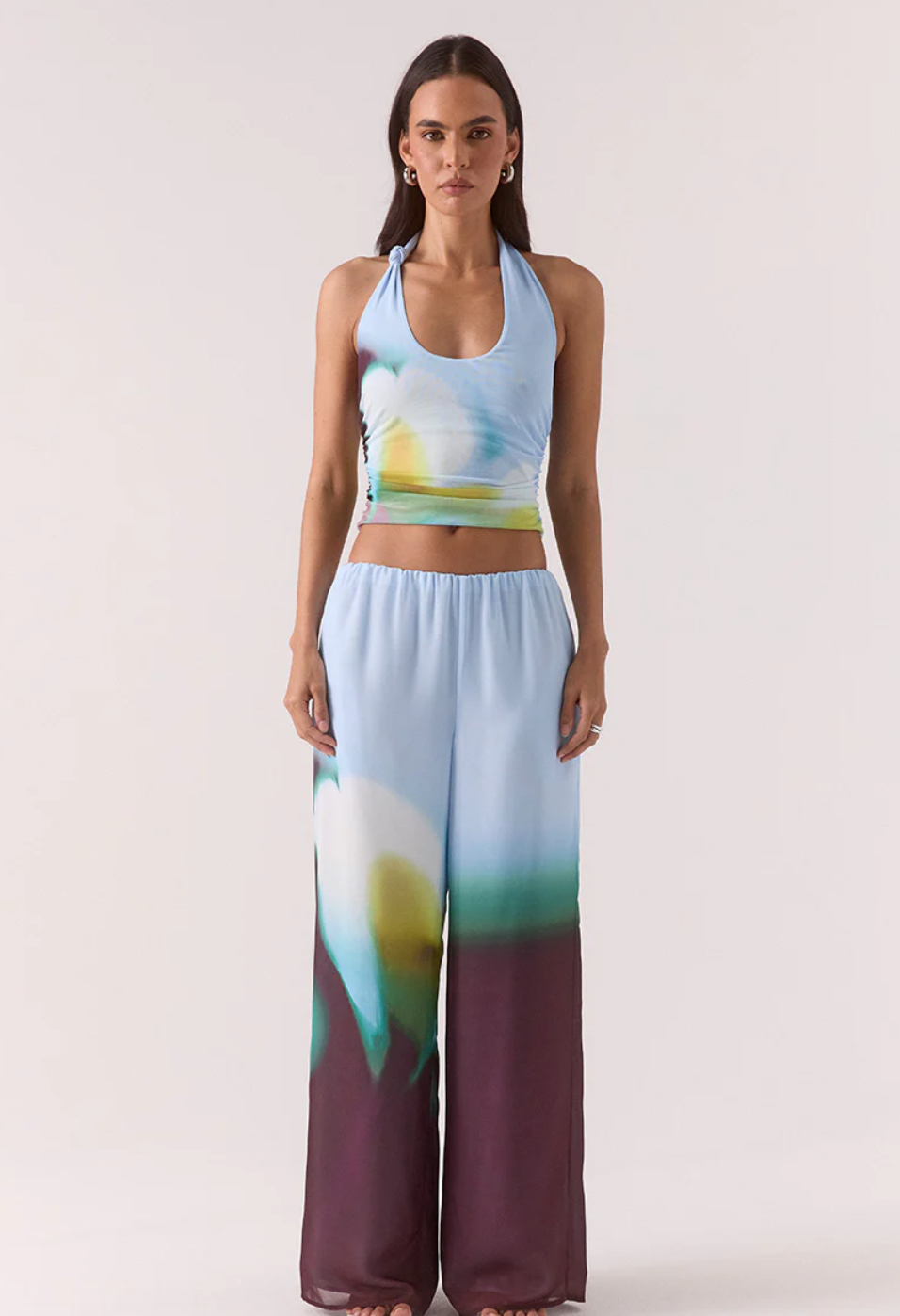 Zinnia Mesh Top Azure | Sovere