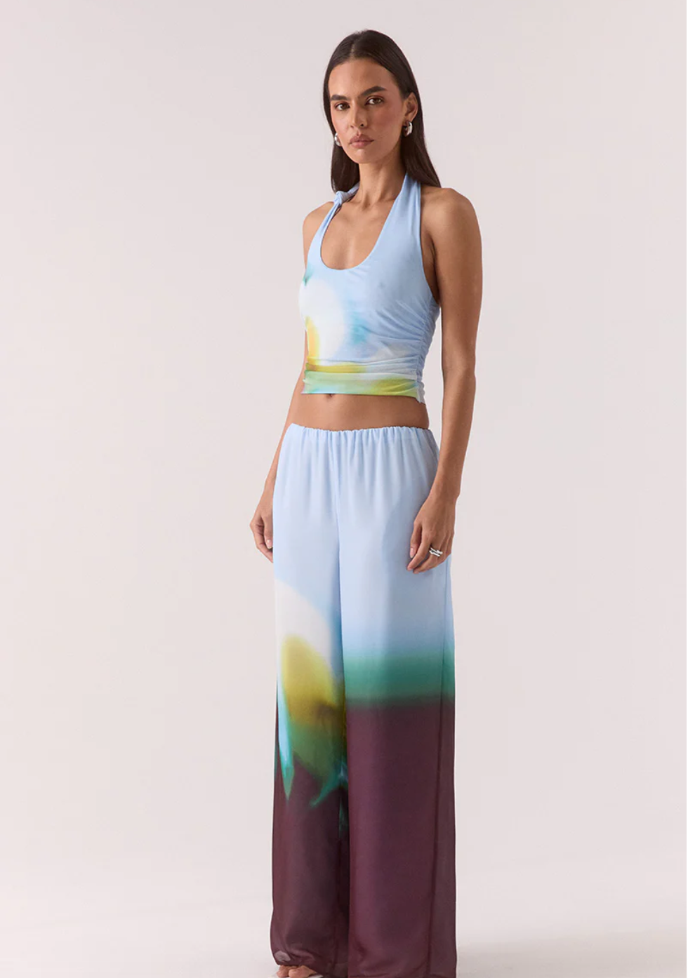 Zinnia Mesh Top Azure | Sovere