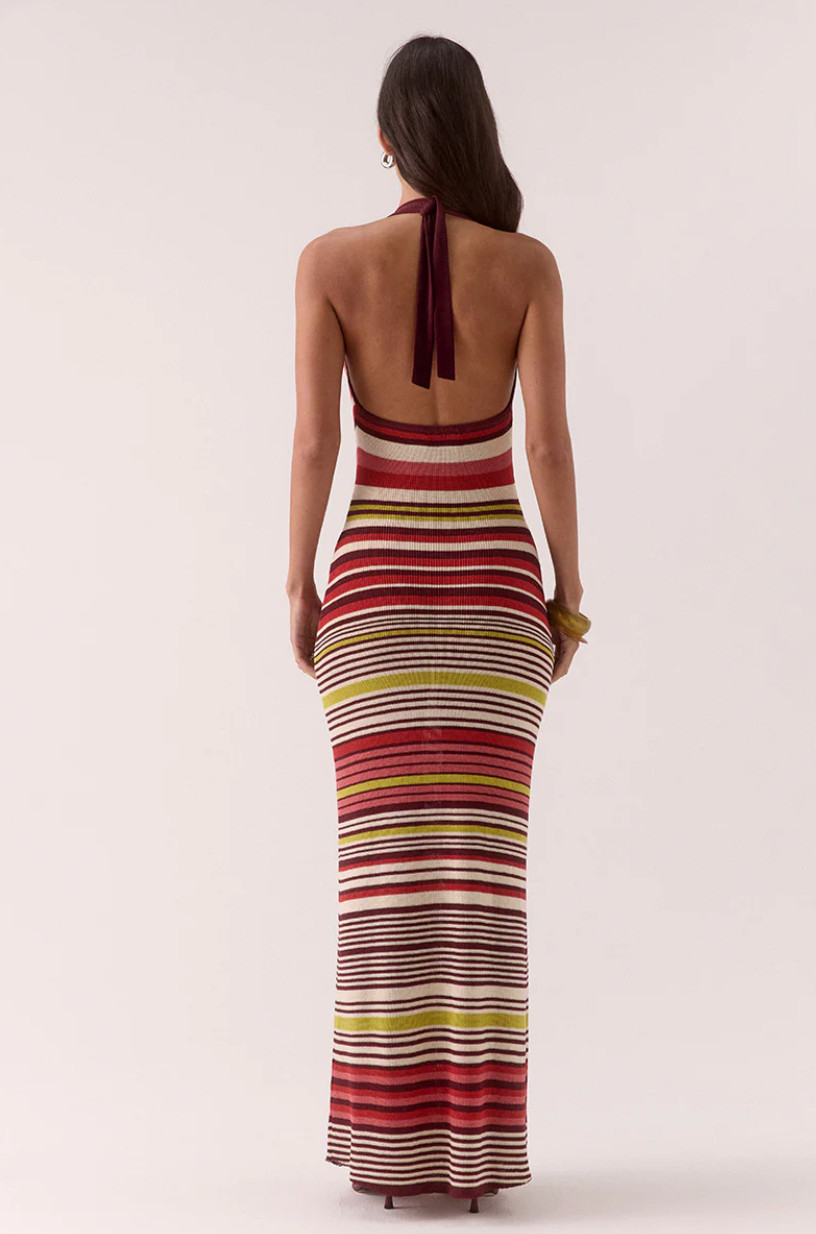 Pandora Knit Dress Stripe | Sovere
