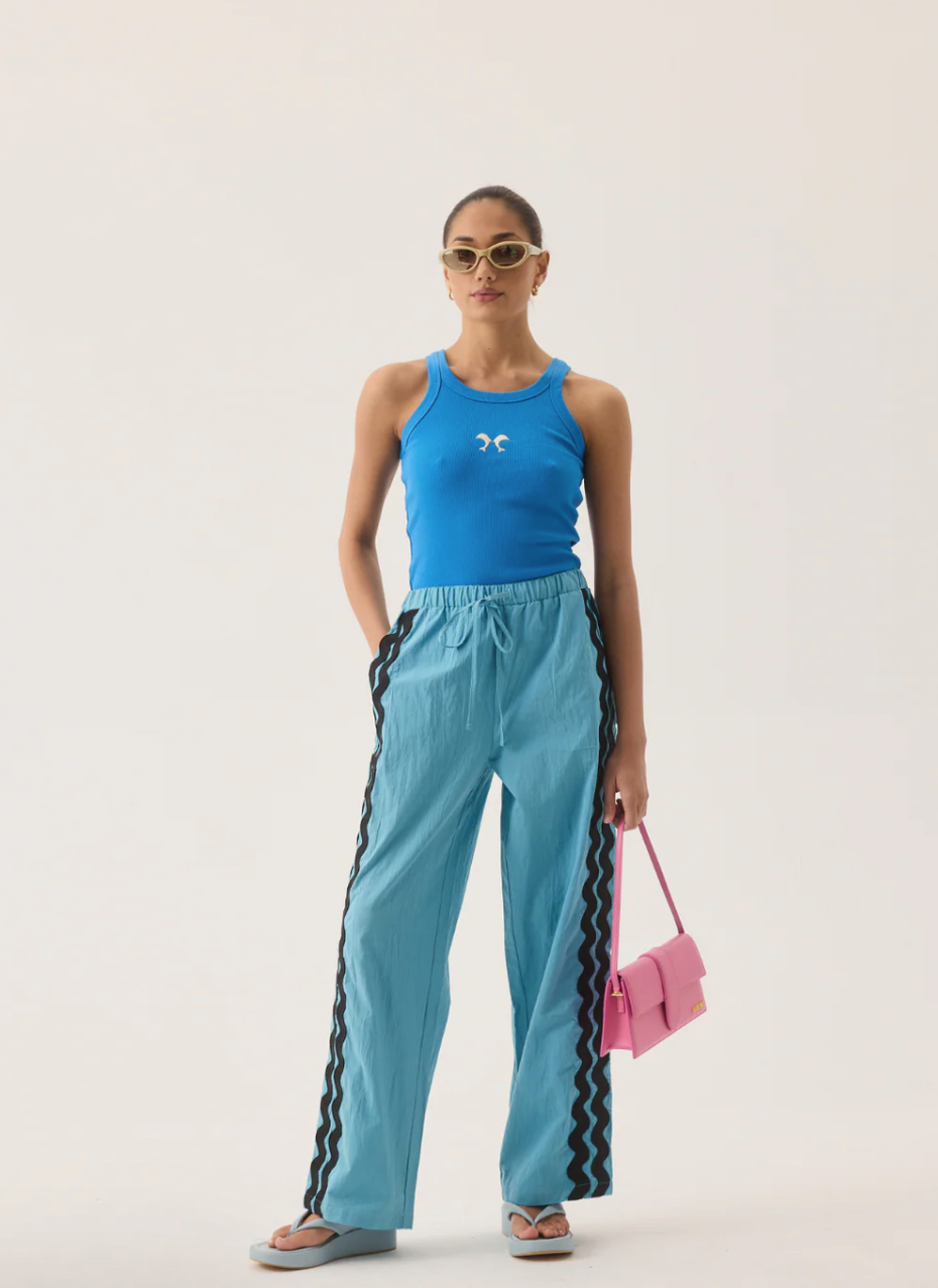 Dolphine Tank French - Blue | Araminta James