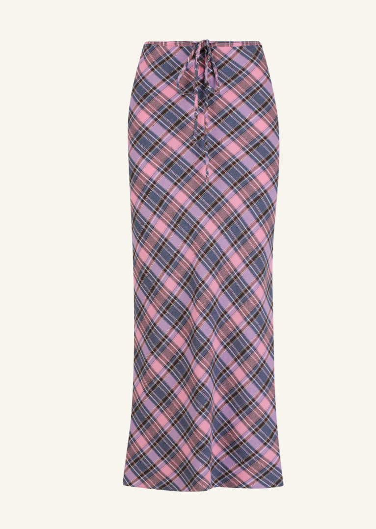 Etoffe Check Column Skirt | Kinga Csilla