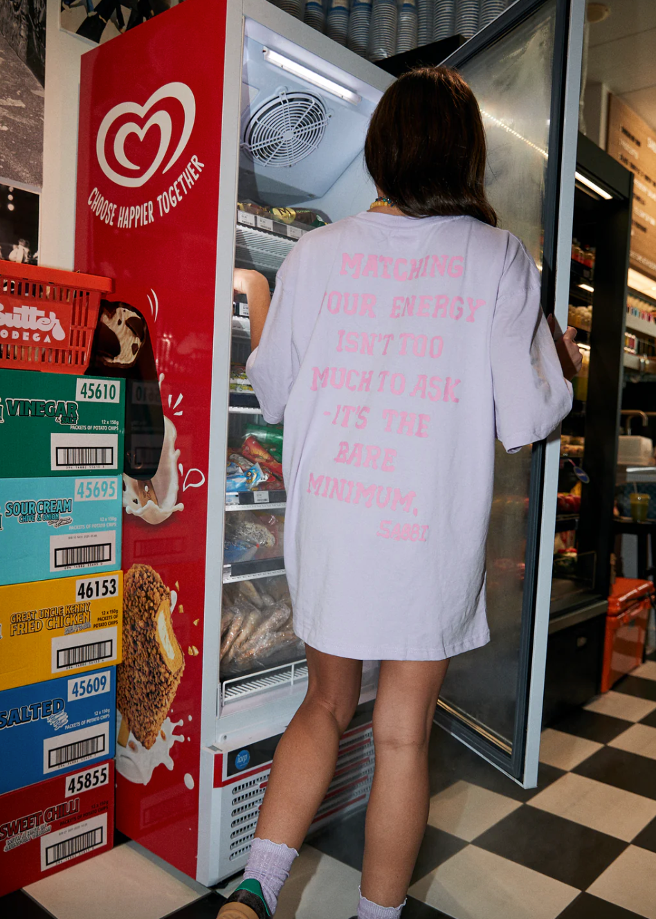 The Very Oversized Self Love Club Tee - Lilac | Sabbi