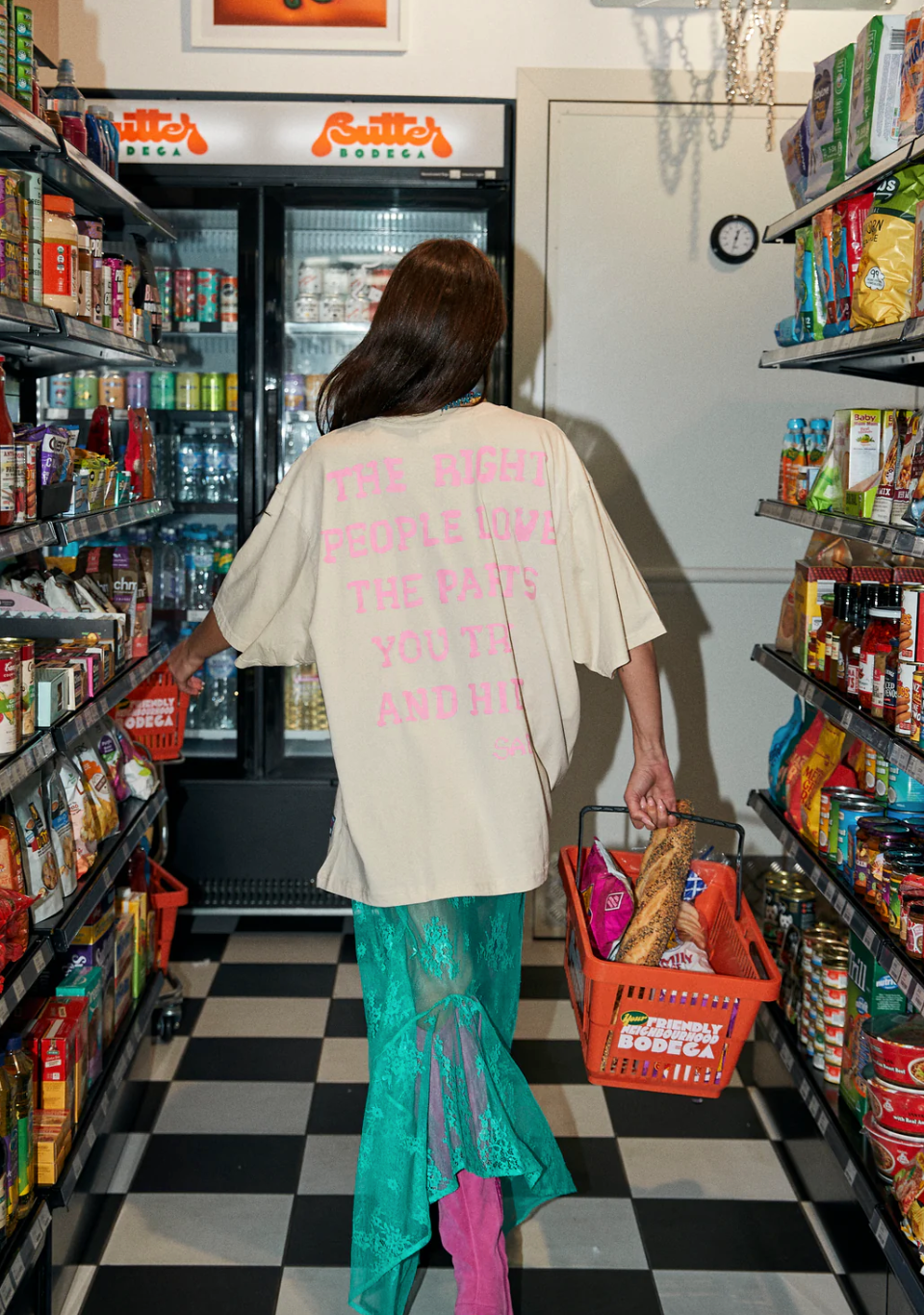 The Very Oversized Self Love Club Tee - Off White | Sabbi