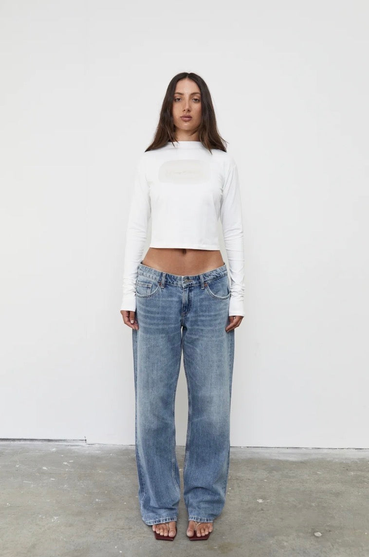 Soap Long Sleeve Top - White | Pinky & Kamal