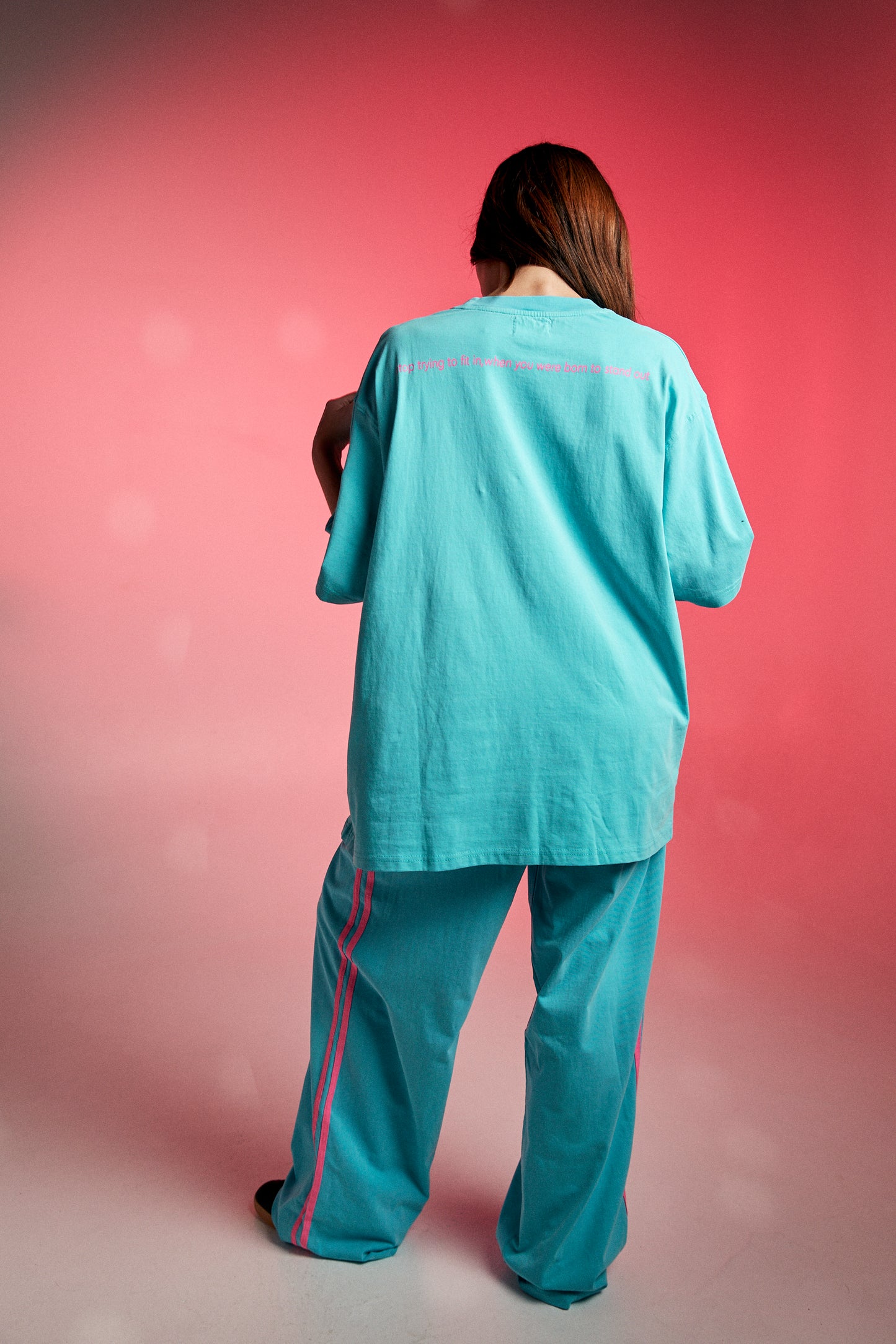 The Very Oversized Standout Tee - Fluro Blue | Sabbi