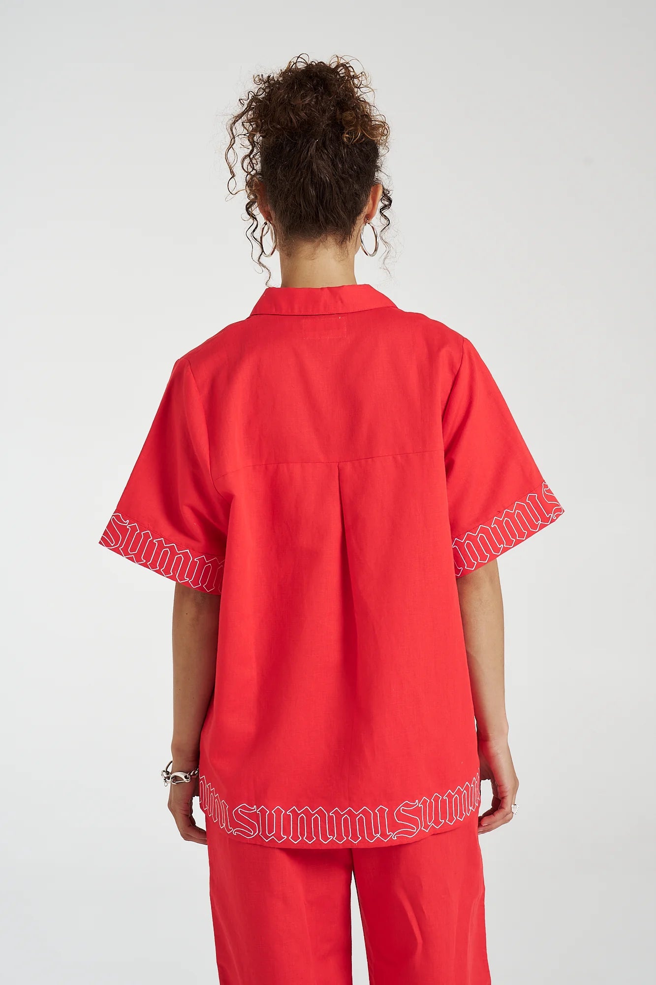 Big Linen Shirt Scarlet Summi | Summi Summi