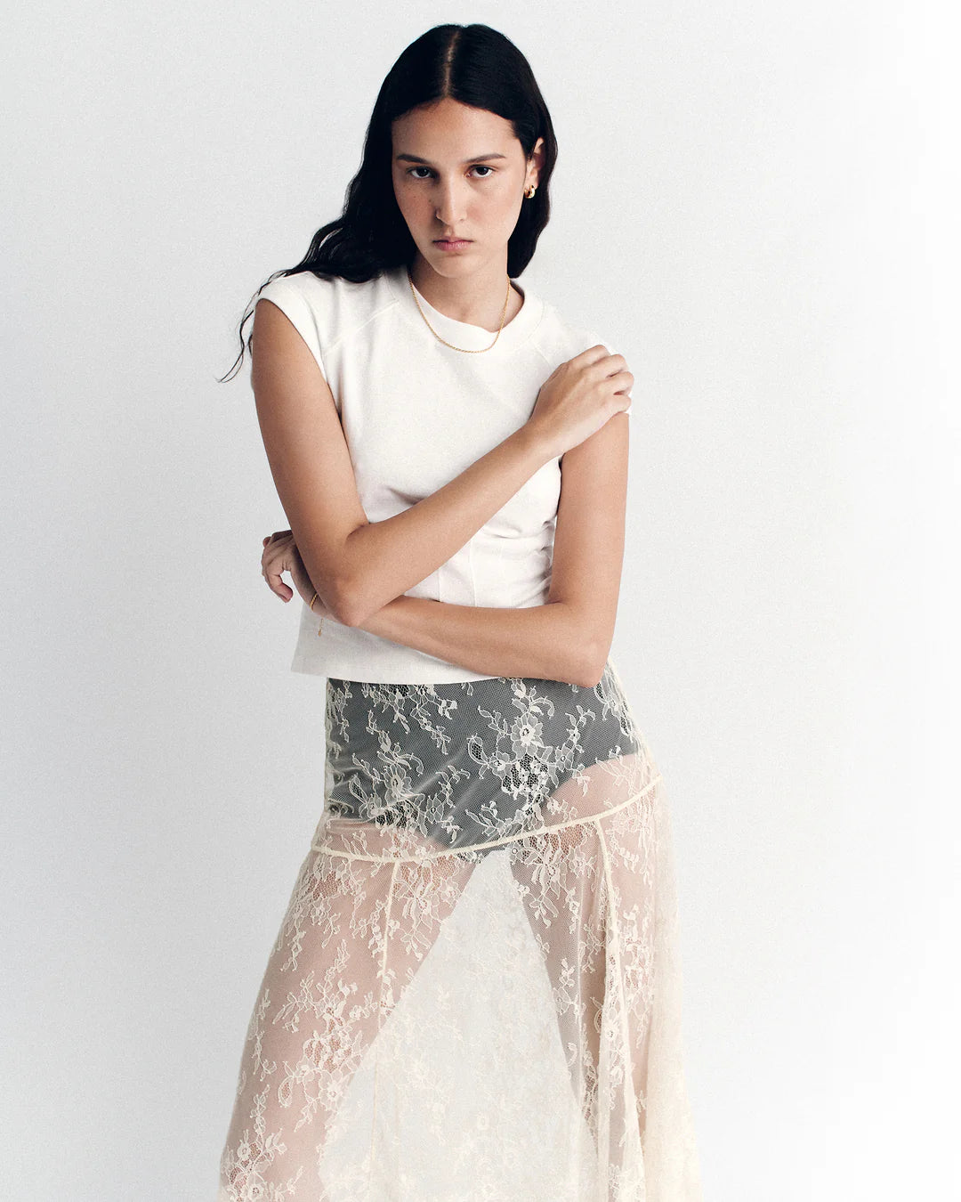 EMANUEL LACE SKIRT BUTTER | Hansen & Gretel
