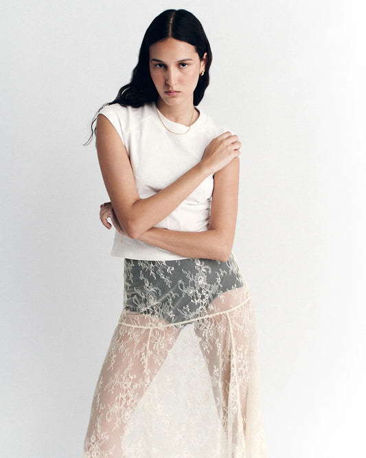 EMANUEL LACE SKIRT BUTTER | Hansen & Gretel