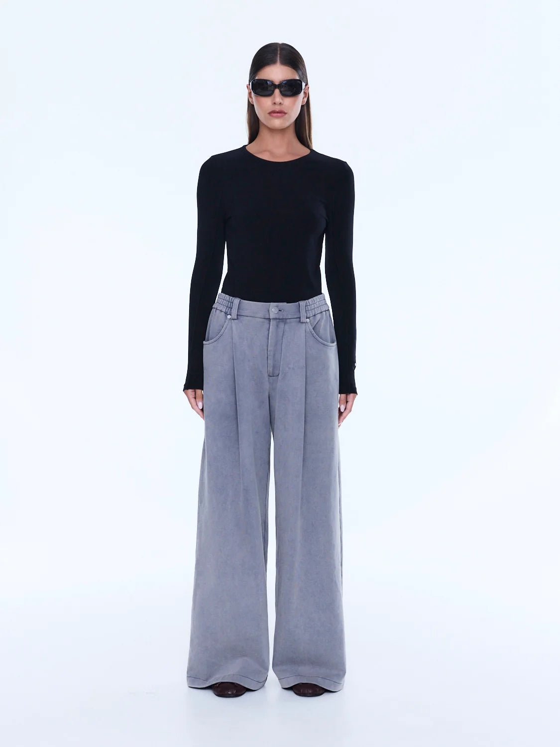 Iva Jersey Pant - Dove Grey | Ena Pelly