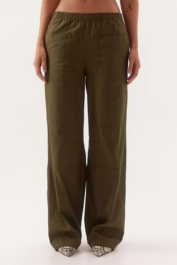 Romy Pant - Deep Khaki | Sovere