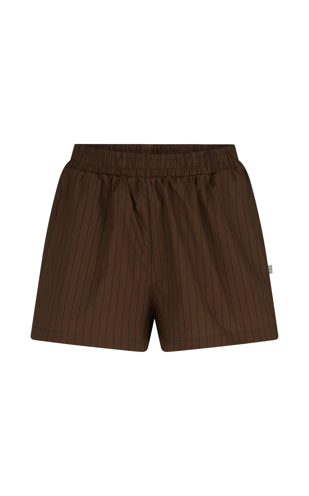 AJJA Stripe Short Mocha | Araminta James