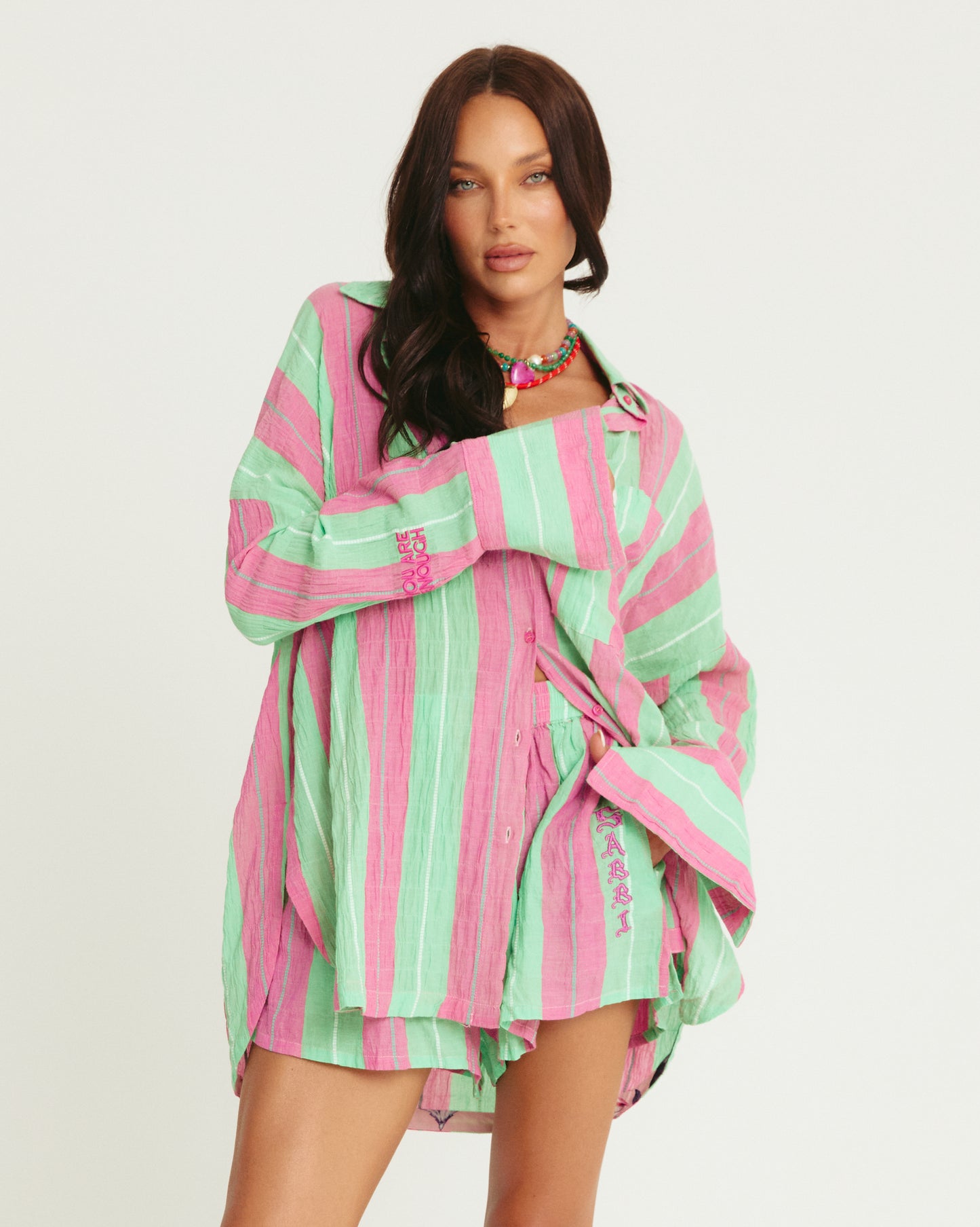 The Don Julio Shirt - Pop Stripe Green | Sabbi