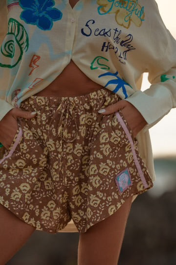 The Altos Shorts - Seas The Day - Mocha | Sabbi
