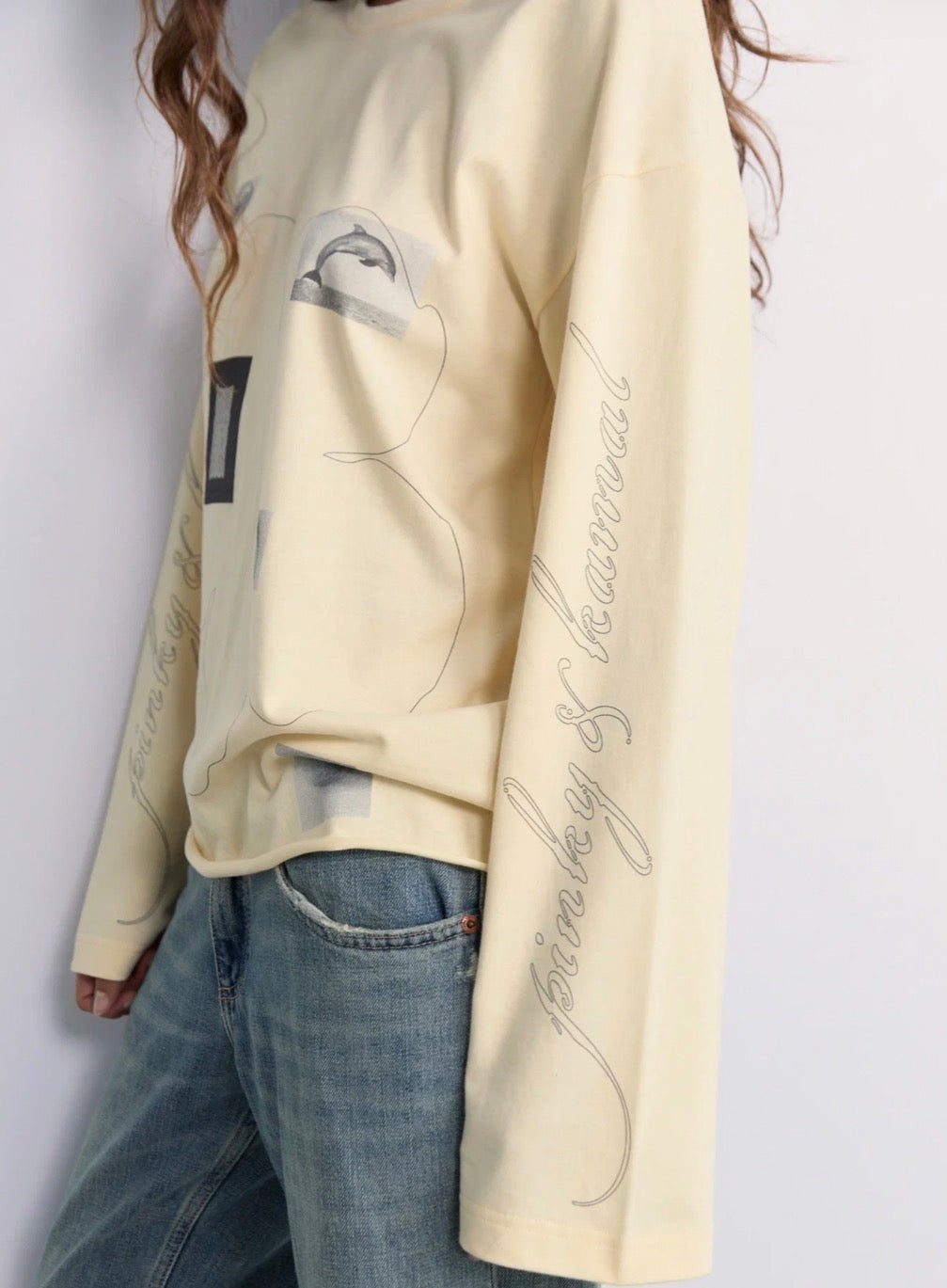 Field Notes Long Sleeve Top - Yellow | Pinky & Kamal
