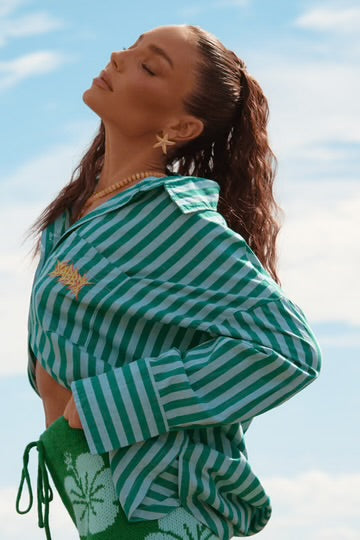 The Don Julio Shirt - Seas The Day - Green Stripe | Sabbi