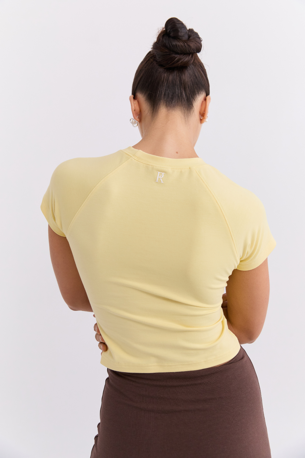 Cropped Baby Tee Butter | Pinky & Kamal