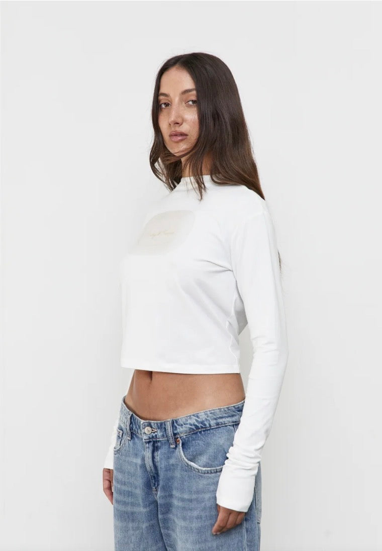 Soap Long Sleeve Top - White | Pinky & Kamal