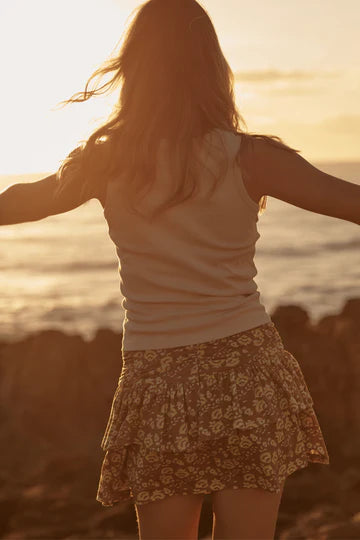 The Seas The Day Ra Ra Skirt - Mocha | Sabbi