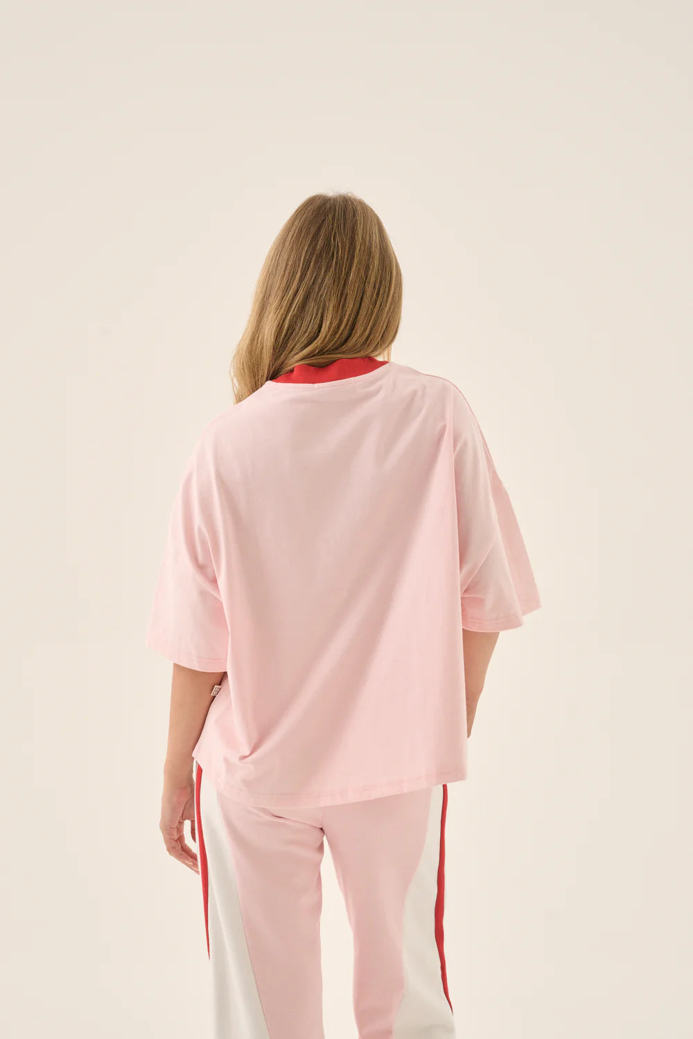 Vacanza Short Sleeve Tee - Ballet Pink | Araminta James