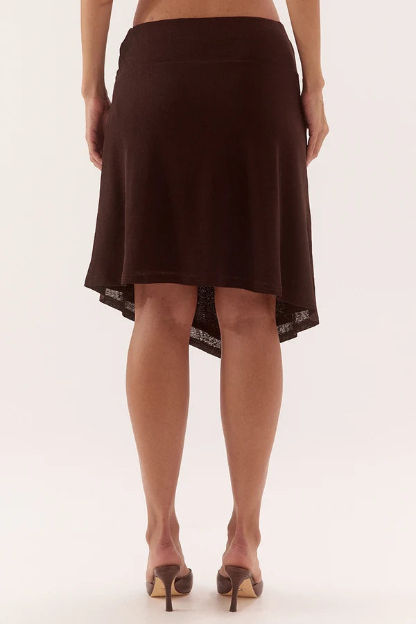 Zabelle Skirt - Dark Chocolate | Sovere