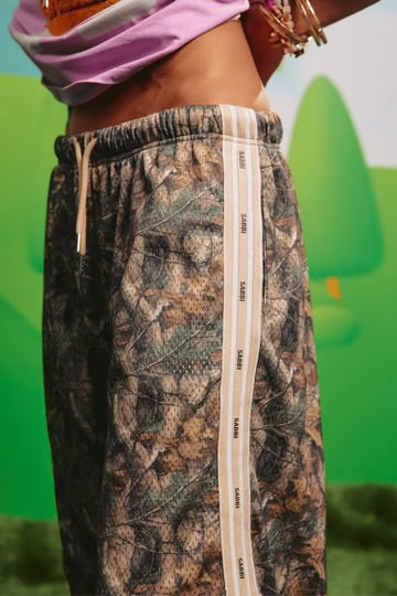 The Camo Mesh Jort Shorts - Sabbi