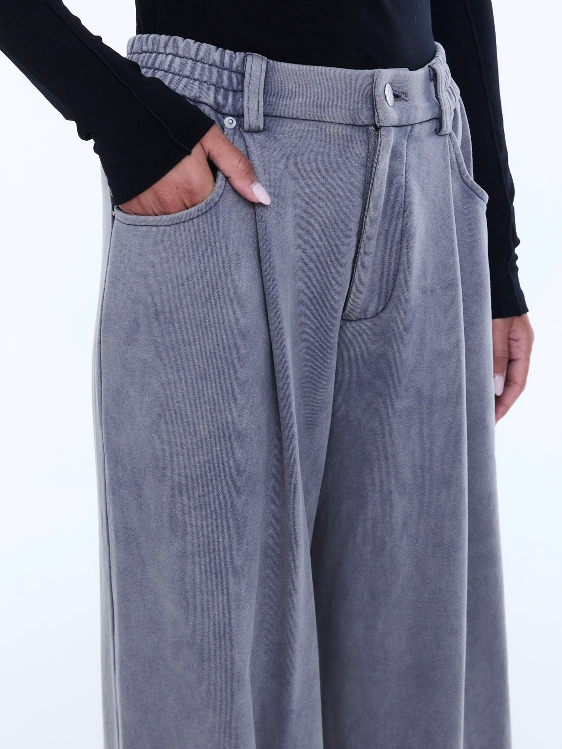 Iva Jersey Pant - Dove Grey | Ena Pelly