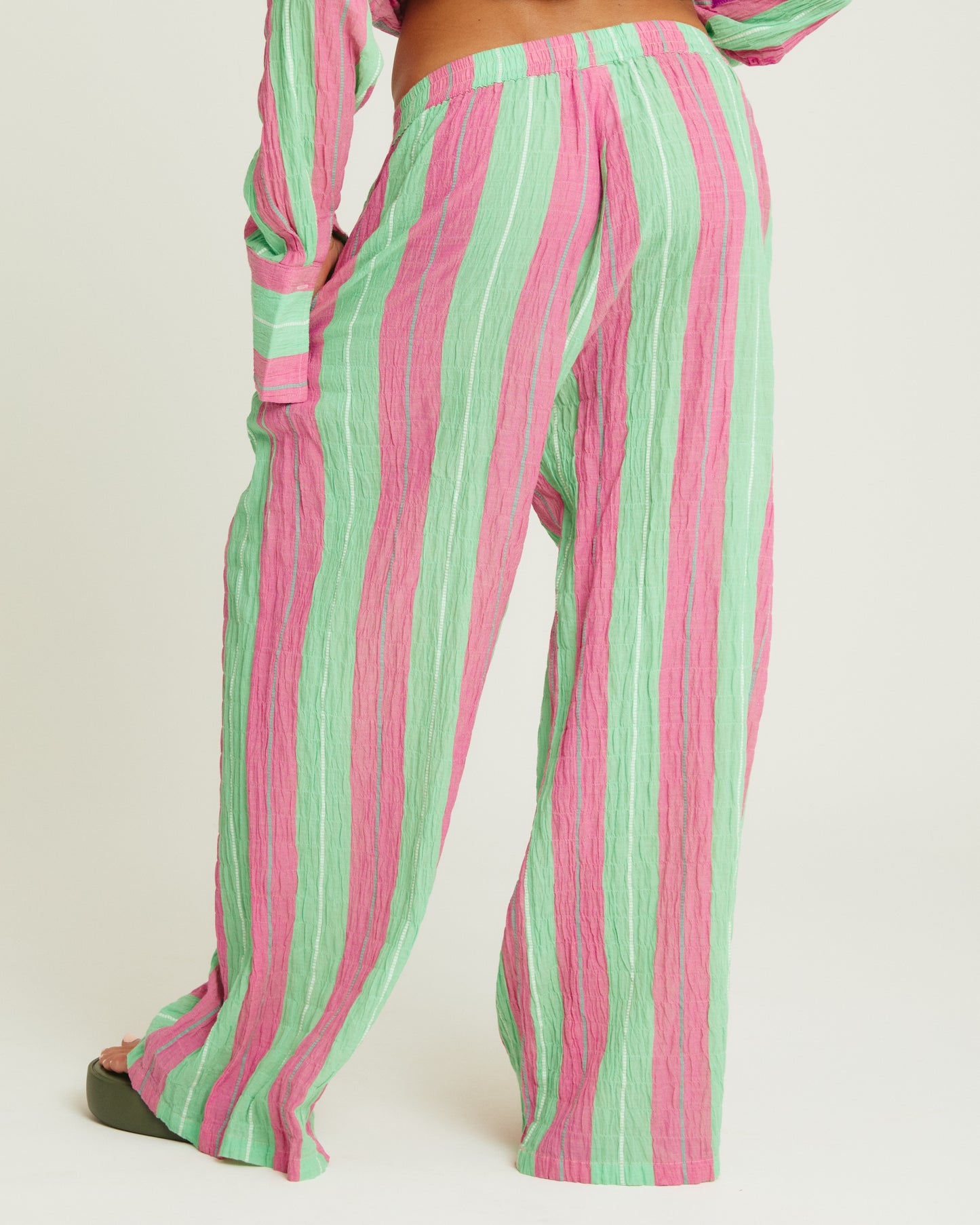 The Mexicola Pant - Pop Stripe Green | Sabbi