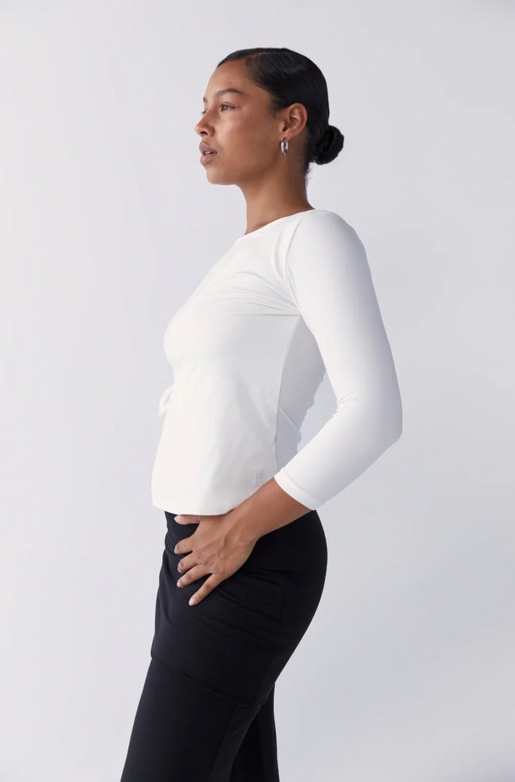 Hira Wrap Top - White | Pinky & Kamal