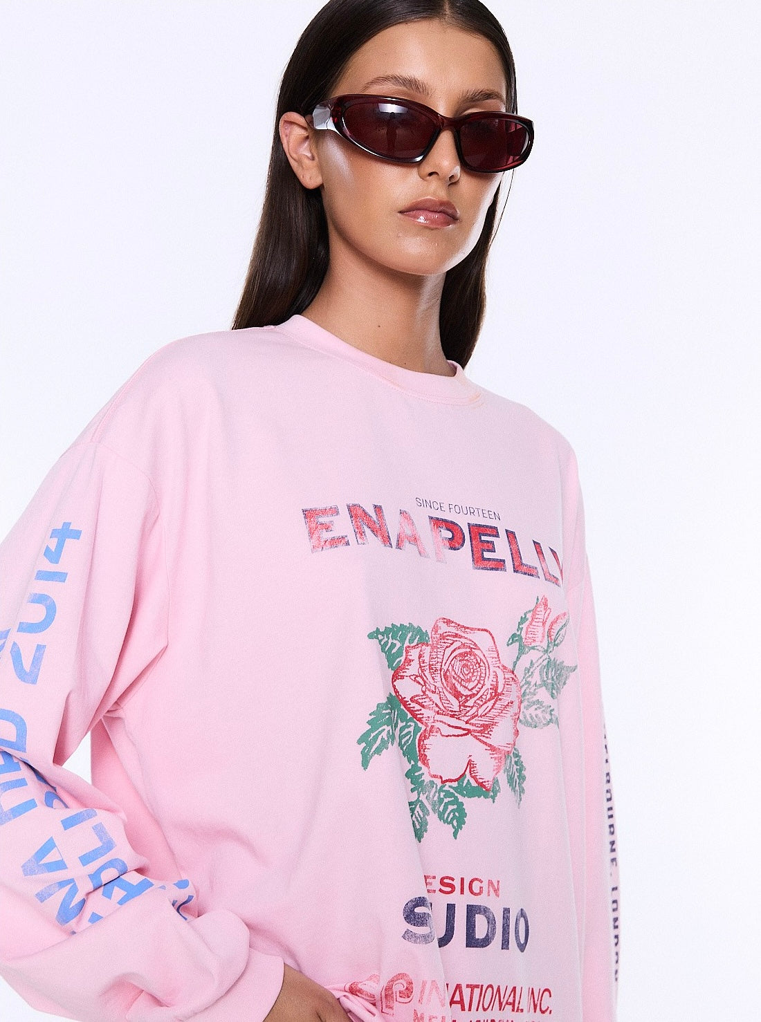 Hailey Long Sleeve Cuffed Tee | Ena Pelly