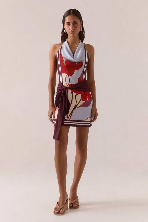 Kalea Mini Dress - Blue Bloom | Sovere